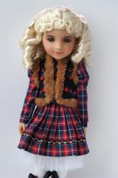 Lovely Curly Pony Synthetic Mohair Doll Wigs JD262