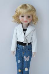 Lady Short Curly BJD Doll Wigs Synthetic Mohair JD260