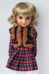 Lady Short Curly BJD Doll Wigs Synthetic Mohair JD260
