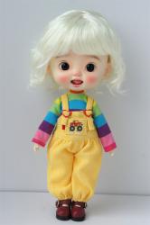 Lady Short Curly BJD Doll Wigs Synthetic Mohair JD260