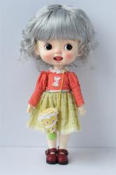 Lady Short Curly BJD Doll Wigs Synthetic Mohair JD260