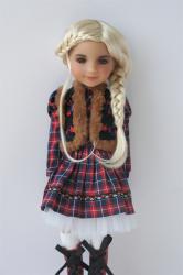 Princess Braid BJD Doll Wigs Synthetic Mohair JD255