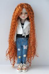 Pretty Long Curly Doll Wigs Synthetic Mohair JD220