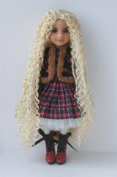 Pretty Long Curly Doll Wigs BJD Synthetic Mohair JD220