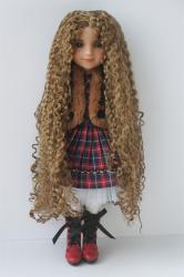 Pretty Long Curly Doll Wigs BJD Synthetic Mohair JD220