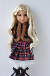 Lady Curly BJD Synthetic Mohair Doll Wigs JD204