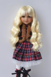 Newly Soft Material Curly BJD Synthetic Mohair Doll Wig JD853