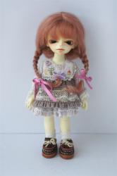 Lovely Two Braids BJD Mohair Doll Wigs JD2031