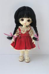 Lovely Two Braids BJD Mohair Doll Wigs JD2031