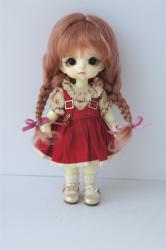 Lovely Two Braids BJD Mohair Doll Wigs JD2031
