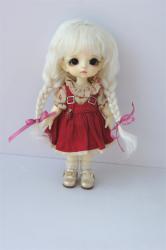 Lovely Two Braids BJD Mohair Doll Wigs JD2031