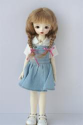 Lovely Two Braids BJD Mohair Doll Wigs JD2031