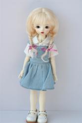 Lovely Two Braids BJD Mohair Doll Wigs JD2031