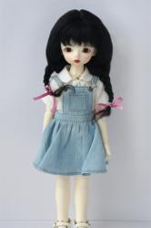 Lovely Two Braids BJD Mohair Doll Wigs JD2031