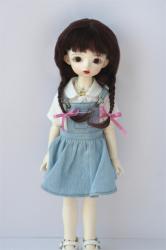 Lovely Two Braids BJD Mohair Doll Wigs JD2031