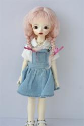 Lovely Two Braids BJD Mohair Doll Wigs JD2031
