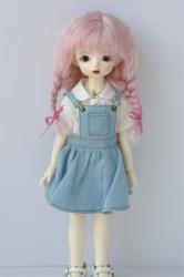 Lovely Two Braids BJD Mohair Doll Wigs JD2031