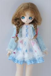 Lovely Two Braids BJD Mohair Doll Wigs JD2031