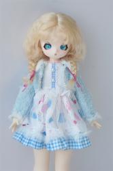 Lovely Two Braids BJD Mohair Doll Wigs JD2031