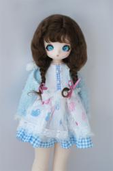 Lovely Two Braids BJD Mohair Doll Wigs JD2031