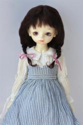 Lovely Two Braids BJD Mohair Doll Wigs JD2031