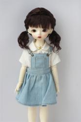 Lovely Two Braids BJD Mohair Doll Wigs JD736