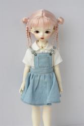 Newly Cute Two Braid BJD Mohair Doll Wigs JD857