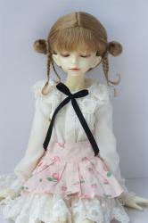 Newly Cute Two Braid BJD Mohair Doll Wigs JD857