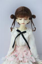 Newly Cute Two Braid BJD Mohair Doll Wigs JD857