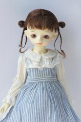 Newly Cute Two Braid BJD Mohair Doll Wigs JD857
