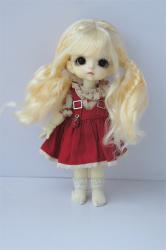 Newly Soft Material Curly BJD Synthetic Mohair Doll Wig JD858