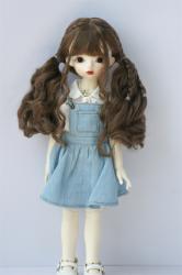 Newly Soft Material Curly BJD Synthetic Mohair Doll Wig JD858