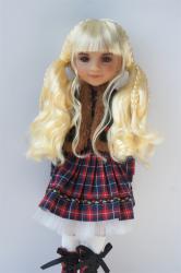 Newly Soft Material Curly BJD Synthetic Mohair Doll Wig JD858