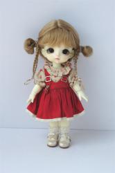 Newly Cute Two Braid BJD Mohair Doll Wigs JD857