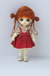 Newly Cute Two Braid BJD Mohair Doll Wigs JD857
