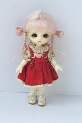 Newly Cute Two Braid BJD Mohair Doll Wigs JD857