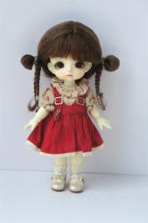 Newly Cute Two Braid BJD Mohair Doll Wigs JD857