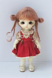 Newly Cute Two Braid BJD Mohair Doll Wigs JD857