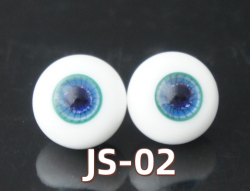 JS-02 BJD Glass Eyes Hand Made Doll Eyeballs Round Eyes With Handle