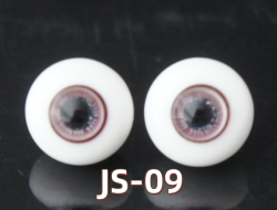 JS-09 BJD Glass Eyes Hand Made Doll Eyeballs Round Eyes With Handle