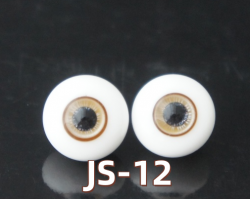 JS-12 BJD Glass Eyes Hand Made Doll Eyeballs Round Eyes With Handle