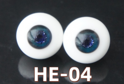 HE-04 BJD Glass Eyes Hand Made Doll Eyeballs Round Eyes With Handle