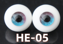 HE-05 BJD Glass Eyes Hand Made Doll Eyeballs Round Eyes With Handle