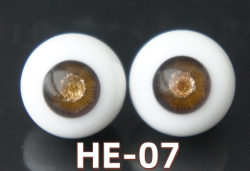 HE-07 BJD Glass Eyes Hand Made Doll Eyeballs Round Eyes With Handle