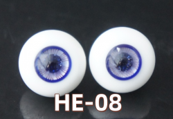 HE-08 BJD Glass Eyes Hand Made Doll Eyeballs Round Eyes With Handle