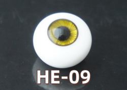 HE-09 BJD Glass Eyes Hand Made Doll Eyeballs Round Eyes With Handle