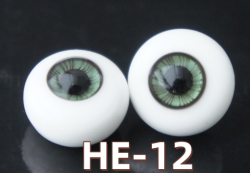 HE-12 BJD Glass Eyes Hand Made Doll Eyeballs Round Eyes With Handle