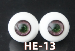 HE-13 BJD Glass Eyes Hand Made Doll Eyeballs Round Eyes With Handle