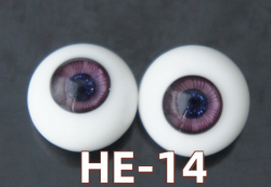 HE-12 BJD Glass Eyes Hand Made Doll Eyeballs Round Eyes With Handle