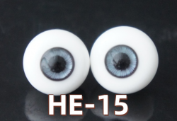 HE-15 BJD Glass Eyes Hand Made Doll Eyeballs Round Eyes With Handle